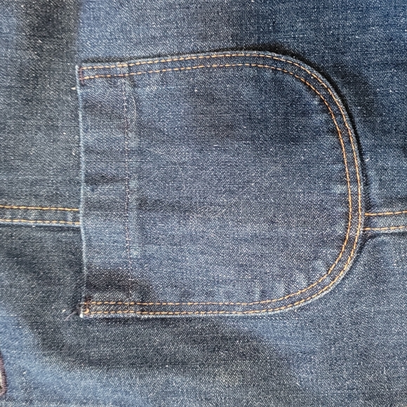 VINTAGE WRANGLER Denim Blazer NEVER WORN Raw Unwashed Denim - Picture 5 of 13